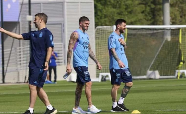 La selección trabaja en un clima optimista para enfrentar a Polonia.