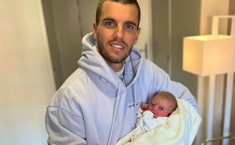 Giovani Lo Celso fue padre de una niña. Foto: @locelsogiovani