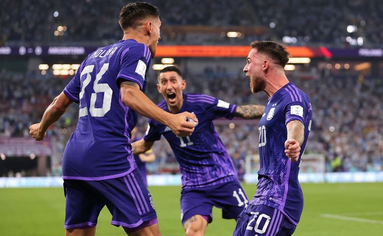 Mac Allister abrió el marcador para el 1-0 de Argentina