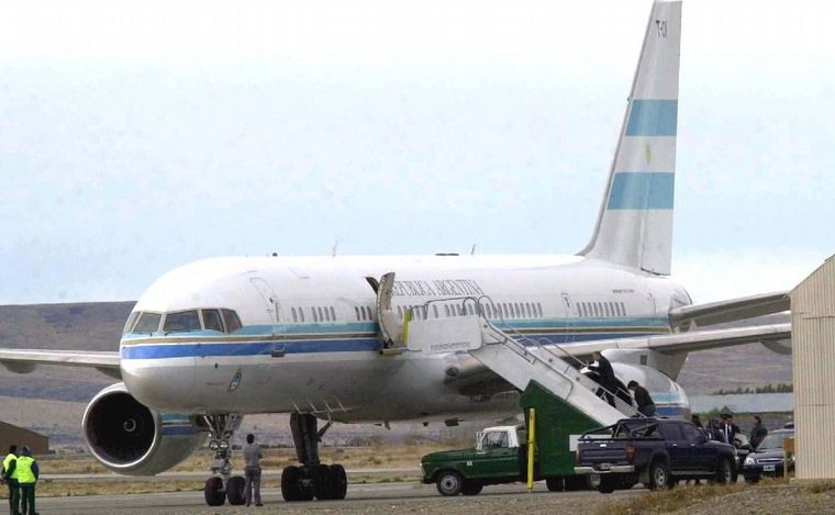 FOTO: El actual Tango 01, adquirido por Carlos Menem, será reemplazado por otro avión.