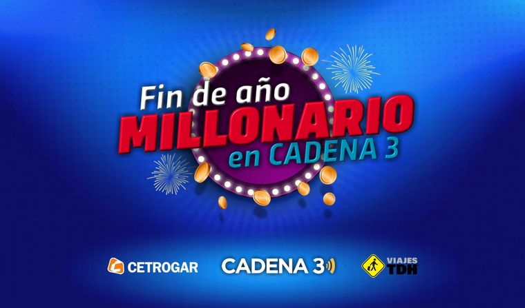 Fin de Año Millonario en Cadena 3, La Popu y Heat con Cetrogar y Viajes TDH.
