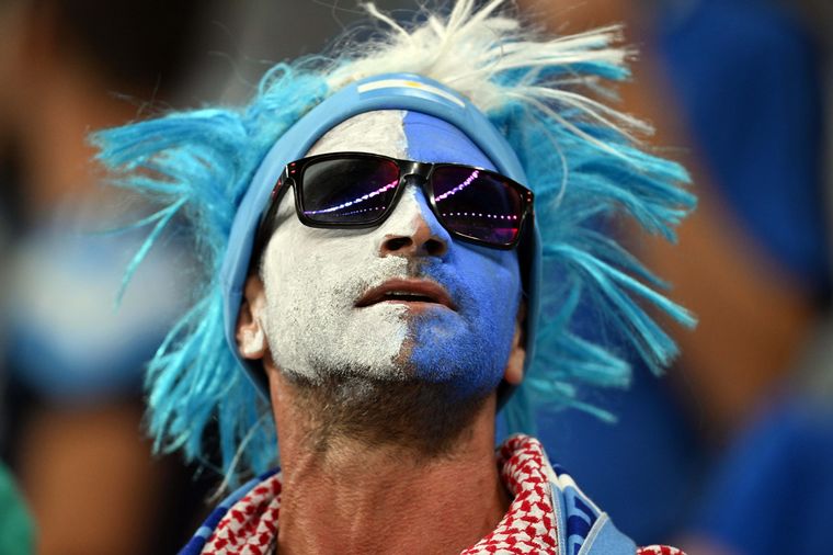 Los hinchas disfrutaron el partido entre Argentina y Australia