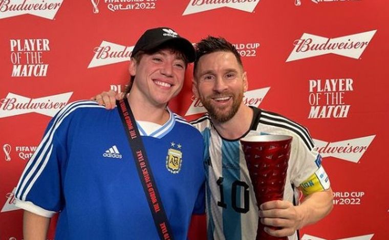 La emoción de Paulo Londra tras conocer a Messi: