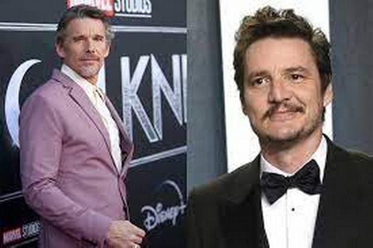 Ethan Hawke y Pedro Pascal, los protagonistas del nuevo film de Almodóvar.