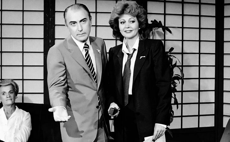 Cacho Fontana y Pinky.