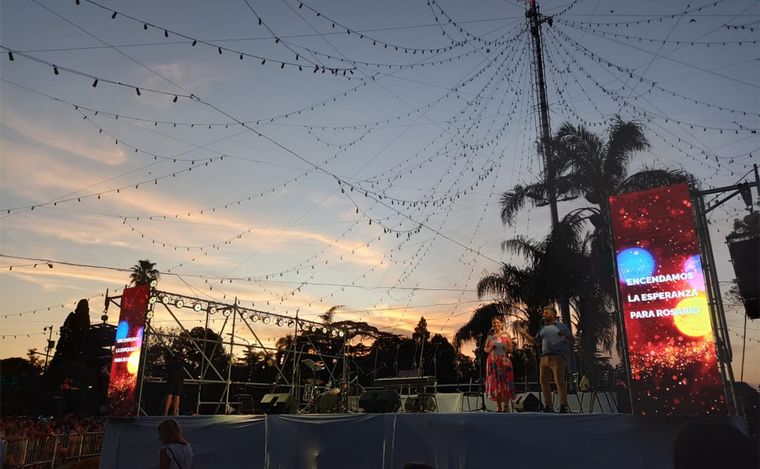 Rosario: emotivo acto por el encendido del 