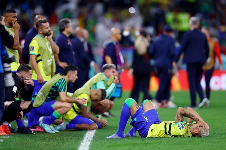 FOTO: Brasil, eliminada: cayó por penales ante Croacia.