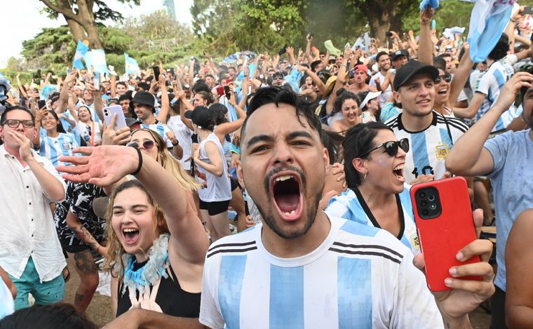 Festejos en Buenos Aires.