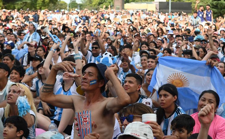 Festejos en Buenos Aires.