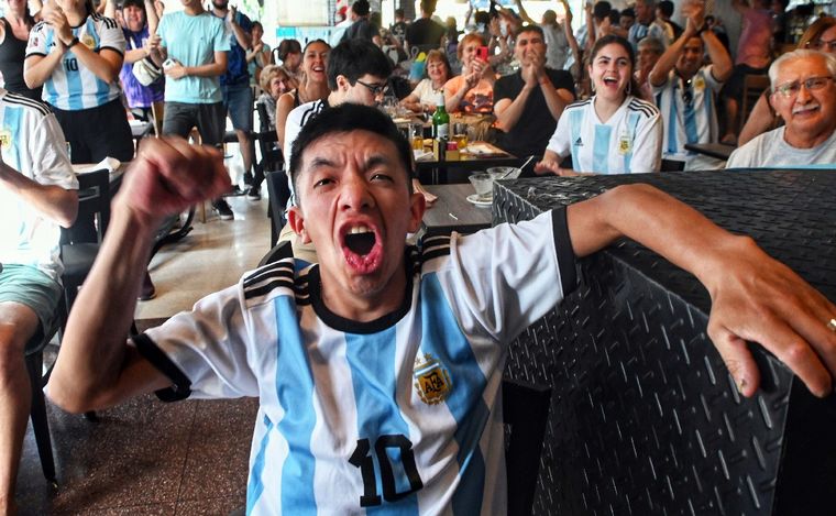 Festejos en Buenos Aires.