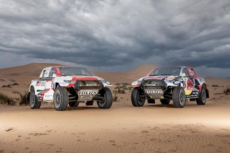 Dakar 2023: la armada de Toyota fue presentada hoy en Sudáfrica