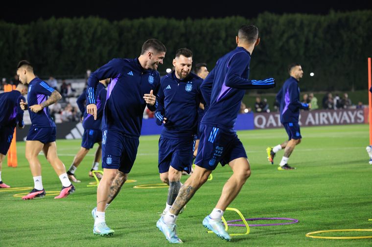 FOTO: Argentina entrenó por última vez antes del duelo con Croacia.