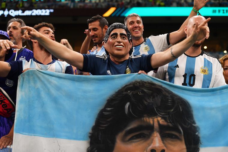 FOTO: La hinchada argentina en el partido de semifinal