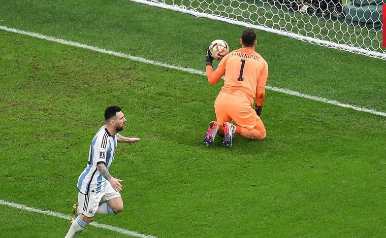 FOTO: Messi lleva cinco goles en la actual Copa del Mundo.