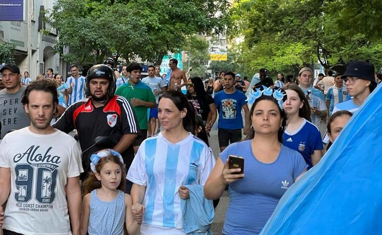 Los festejos en las calles de Córdoba
