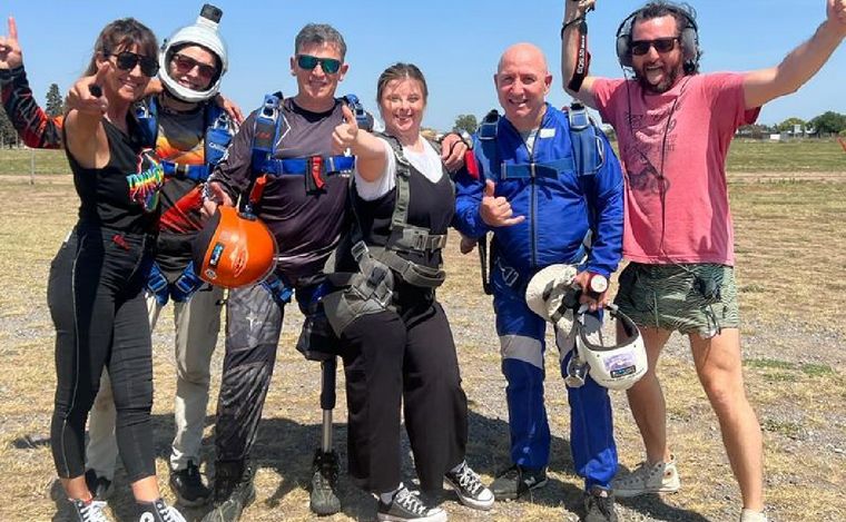 Gabriel Cioccolanti “Choco” es el primer paracaidista adaptado del país