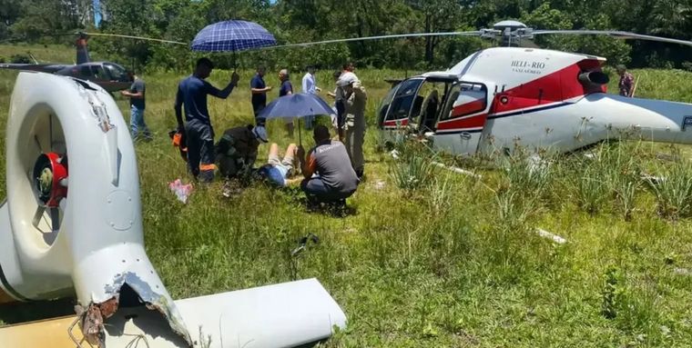 El piloto explicó que intentó realizar un aterrizaje de emergencia (Foto: G1).