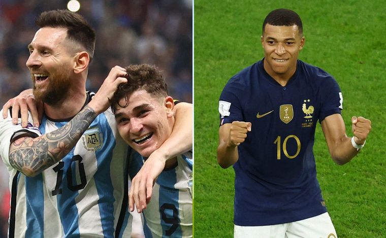 FOTO: Argentina y Francia buscarán quedar en la historia el próximo domingo.