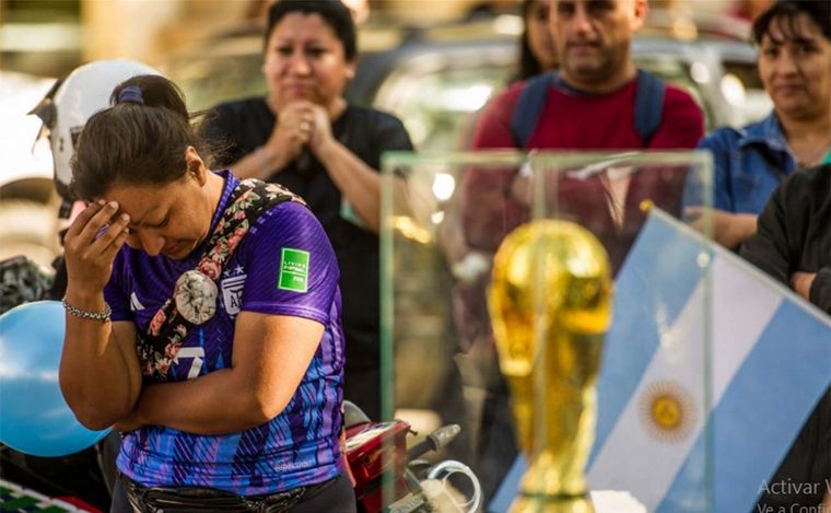 Los argentinos viven con mucha intensidad la previa a la final ante Francia. 