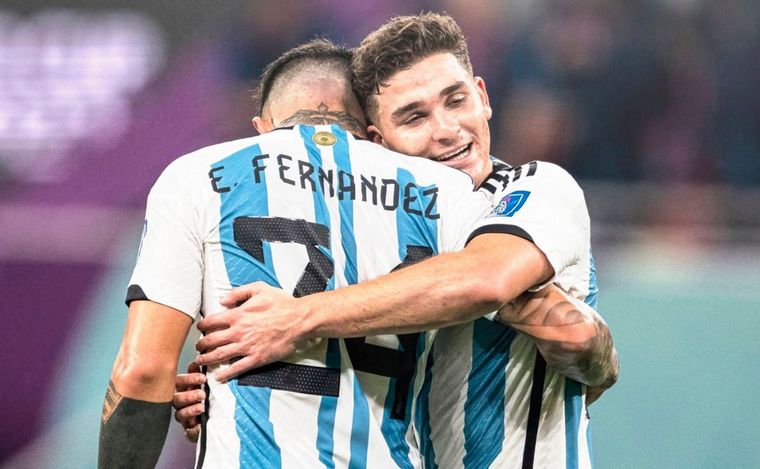 FOTO: Enzo y Julián, desde River hasta la Selección Argentina