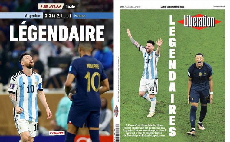 FOTO: Los medios franceses reaccionaron a la derrota ante Argentina. 