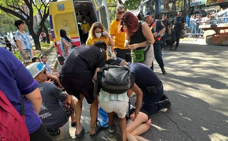 FOTO: Más de 100 heridos en los festejos en Córdoba tras el triunfo de Argentina.