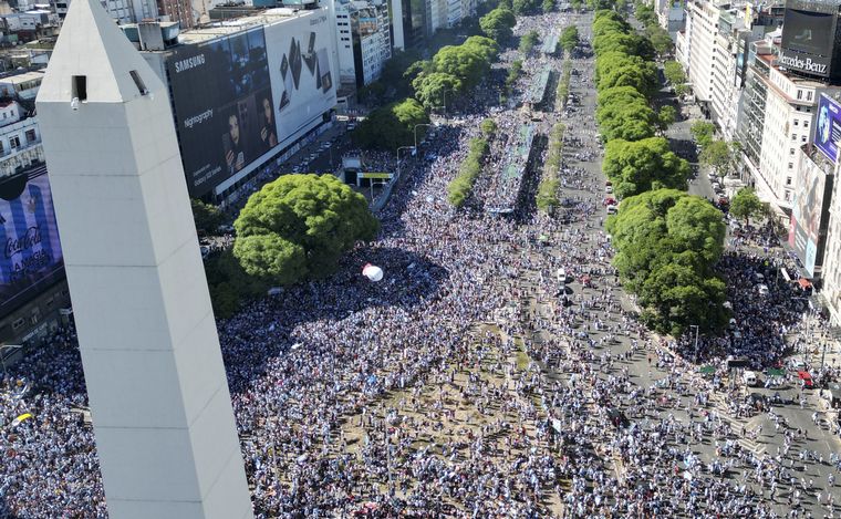 FOTO: Festejos Argentina campeón.