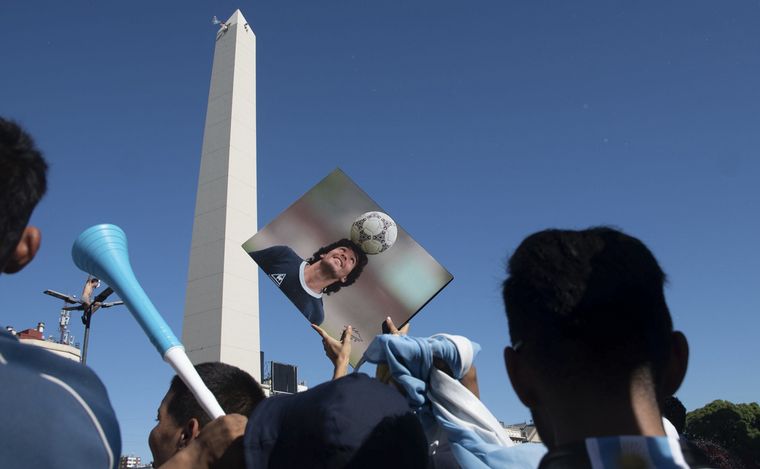 FOTO: Festejos Argentina campeón.