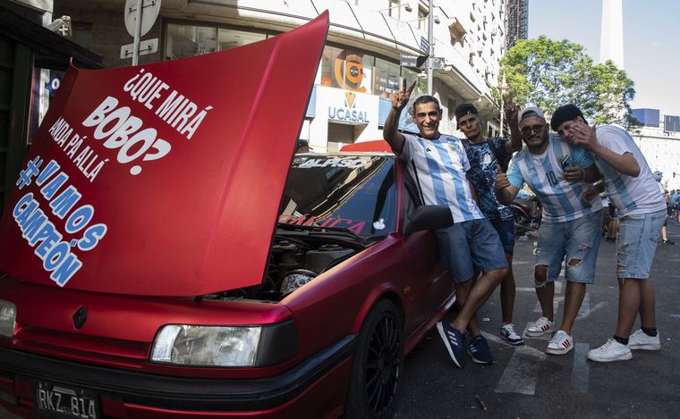 FOTO: Festejos Argentina campeón.