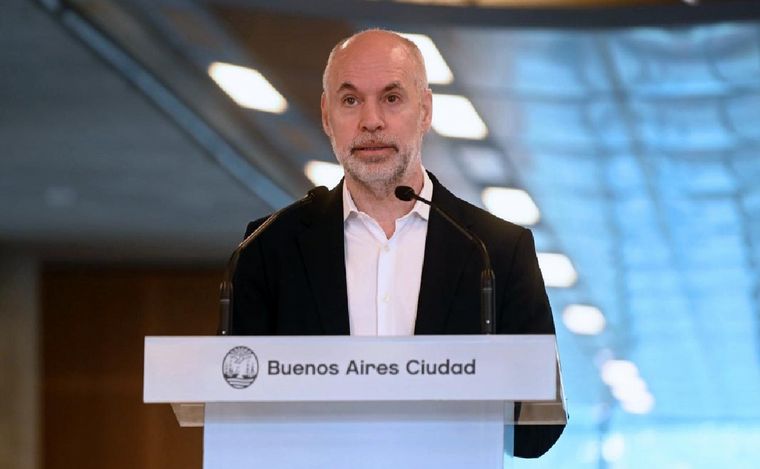  Rodríguez Larreta en conferencia de prensa.