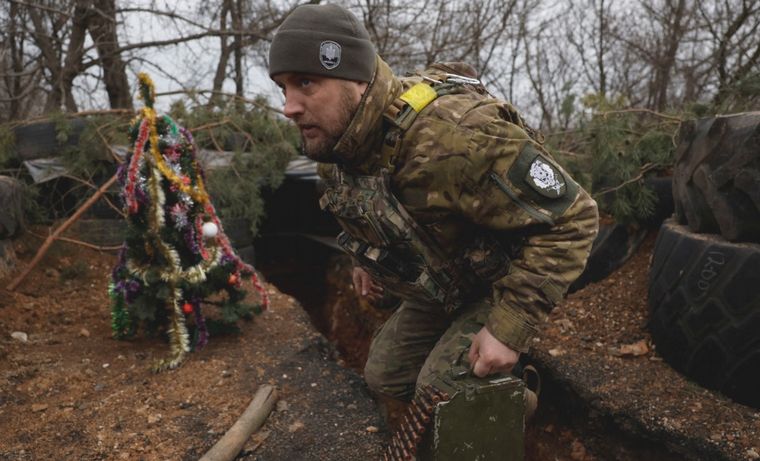 FOTO: Cómo fue la Navidad en Ucrania, en medio de la guerra contra Rusia