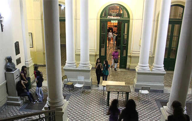 Así está el edificio de la escuela secundaria Alejandro Carbó. 