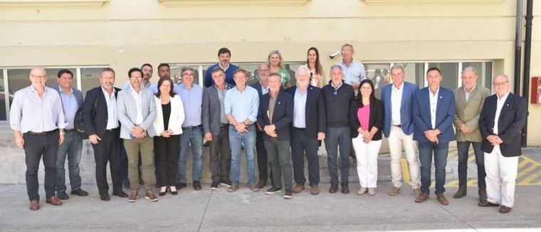 Para la foto. La sequía impuso su propia agenda. 