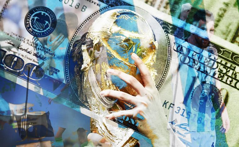 FOTO: Cómo fue la evolución del dólar blue cuando jugó Argentina en el Mundial.