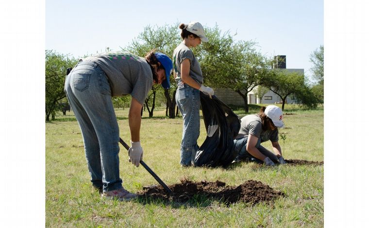 RUS junto a BAUM contribuyeron a la reforestación de algarrobos en Río Ceballos.