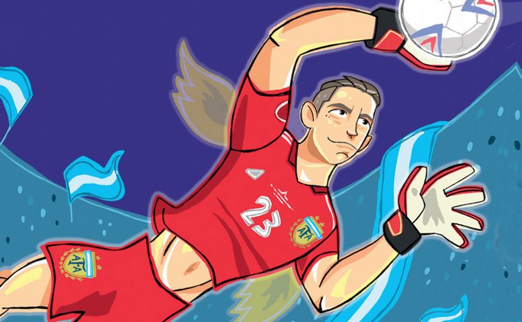 Se disparan las ventas del libro del Dibu Martínez para niños