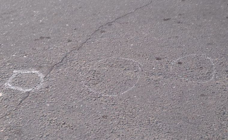 Los impactos de bala que dejó el ataque.