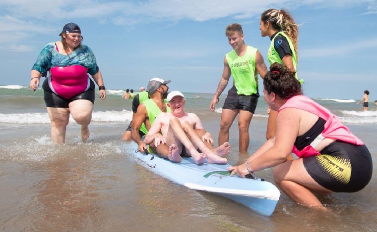 Disfrutarte propone un espacio inclusivo en la costa (Foto: Ignacio Calabró)