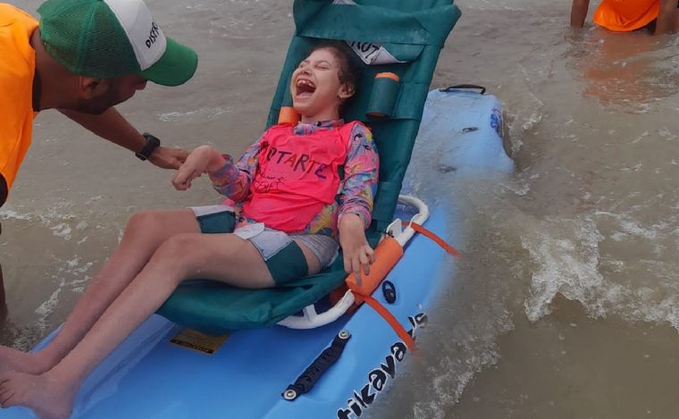 Disfrutarte propone un espacio inclusivo en la costa (Foto: Ignacio Calabró)