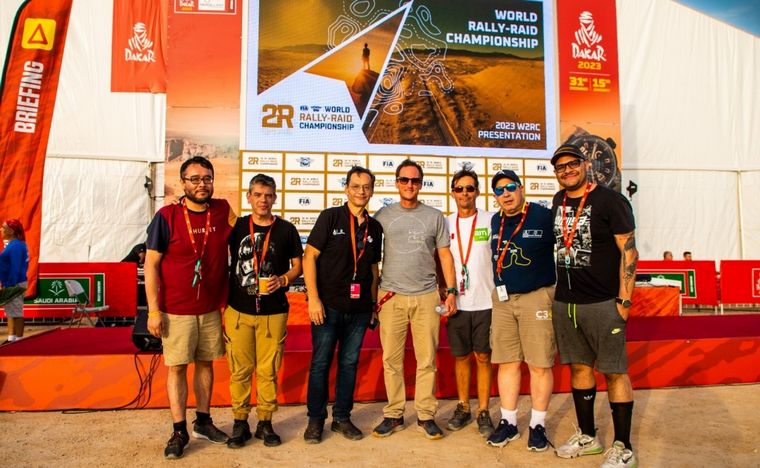 Los periodistas de México, Paraguay, Chile y Argentina en la presentación