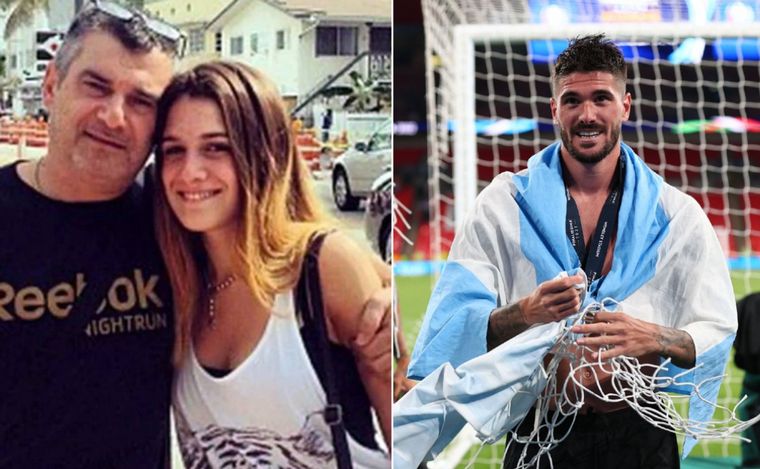 Continúa la polémica entre De Paul y la familia de Camila Homs (Foto: Infobae).