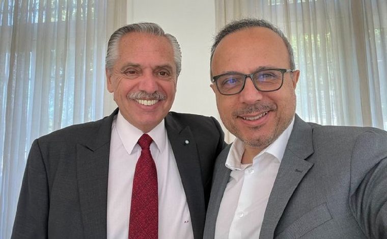 FOTO: Alberto Fernández y el ex CEO de Syngenta, Antonio Aracre.