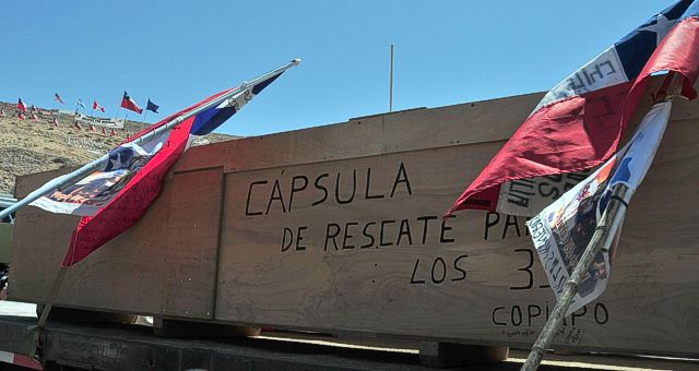 Cápsula de rescate para los mineros