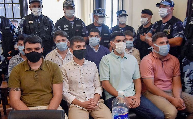 FOTO: Los ocho acusados de matar a Fernando Báez Sosa.