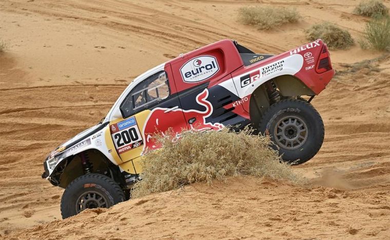 Al Attiyah ganó la etapa, a pesar de que los Audi corrieron con más potencia