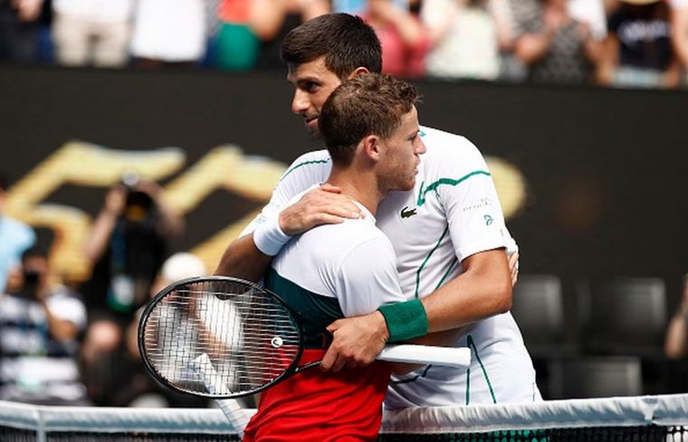 FOTO: Diego Schwartzman y Novak Djokovic. (Foto: Getty Images)