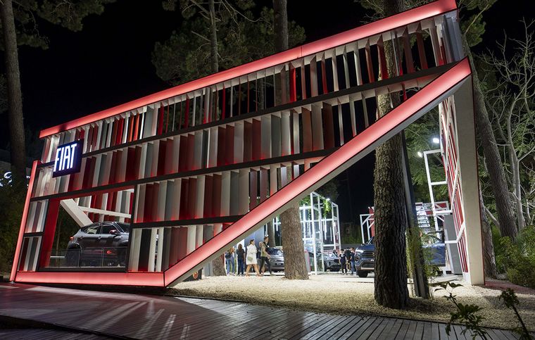 Stand de Fiat en Cariló.