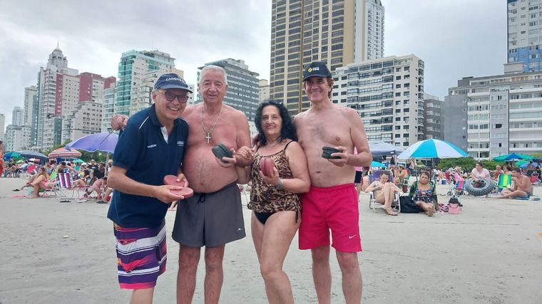 Tito y Stella Falchini ganaron junto a Alejandro Festa el torneo de Orlandinho.