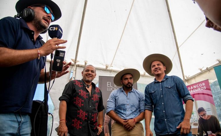 Lucio Rojas recibió a Cadena 3, junto a Lázaro Caballero y Christian Herrera.