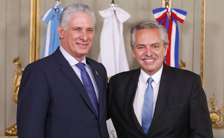 FOTO: Alberto Fernández se reunió con Díaz-Canel para afianzar la relación bilateral.